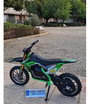 VENTA MINI MOTO DE MOTOCROSS ELECTRICA XZE 500W EN COLOR VERDE 36V CON 3 VELOCIDADES